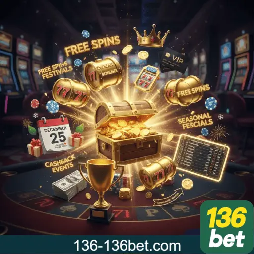 Imagem promovendo a página oficial da 136BET no Facebook